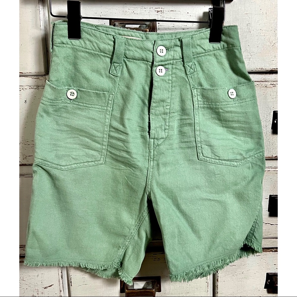 Anthropologie Pilcro Slouchy Surplus Green Shorts 26